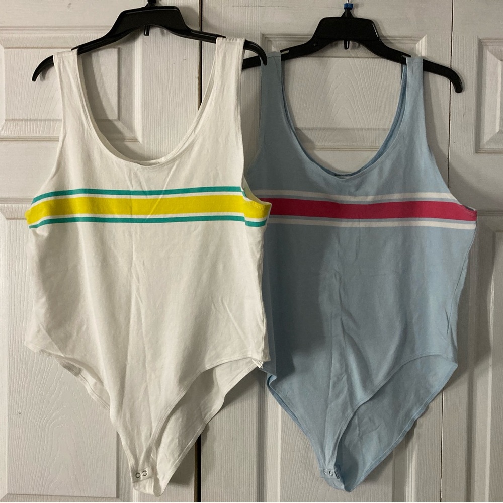 2/$20 Forever 21 2 piece tank bodysuits size 3x